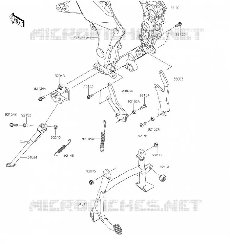 BEQUILLES Kawasaki MOTOS 1000 2023 VERSYS 1000 S  KLZ1000EPSNN