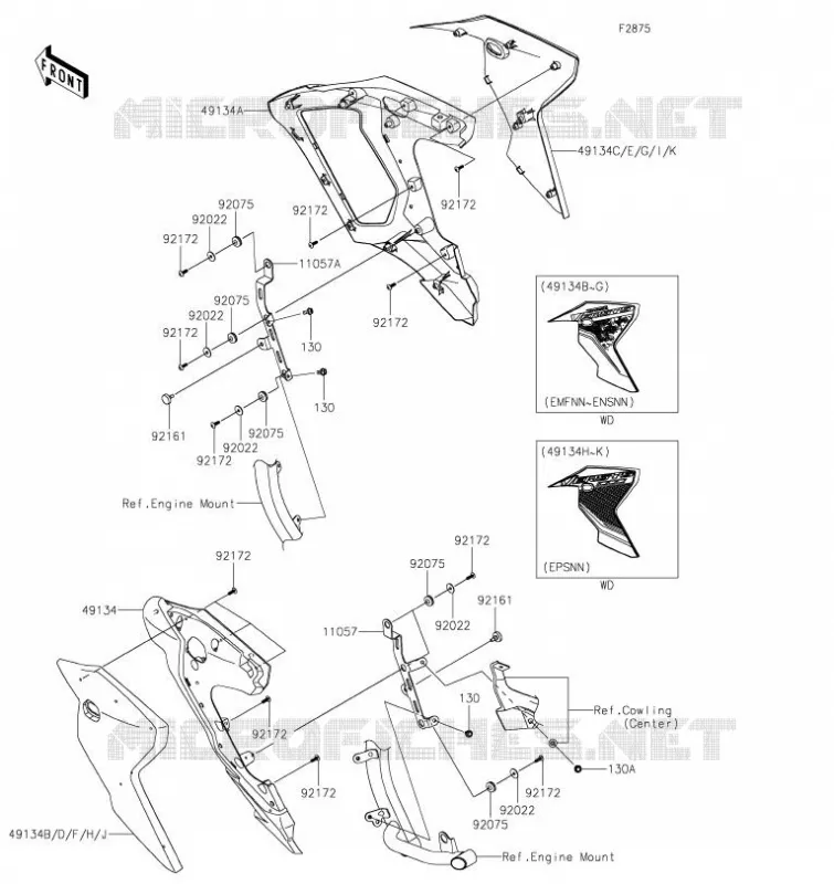 ECOPE Kawasaki MOTOS 1000 2023 VERSYS 1000 S  KLZ1000EPSNN