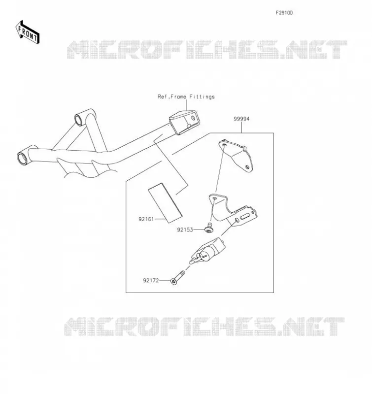 ACCESSOIRE(Helmet Lock) Kawasaki MOTOS 1000 2023 VERSYS 1000 S  KLZ1000EPSNN
