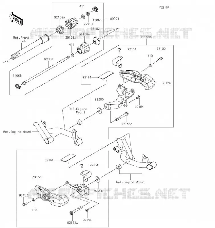 ACCESSOIRE(Slider) Kawasaki MOTOS 1000 2023 VERSYS 1000 S  KLZ1000EPSNN
