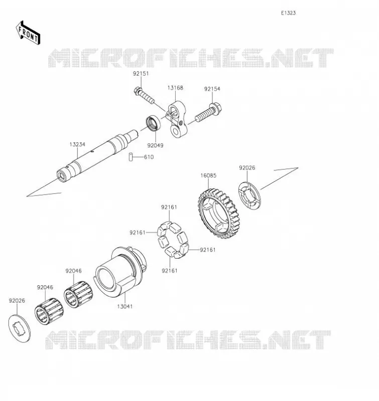 BALANCIER Kawasaki MOTOS 1000 2023 VERSYS 1000 S  KLZ1000EPSNN