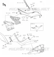 CACHE LAT&Eacute;RAL pour Kawasaki Z1000 2022
