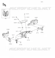 CARENAGE(SUPERIEUR) pour Kawasaki Z1000 2022