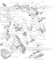 CHASSIS EQUIPMENT ELECTRIQUE pour Kawasaki Z1000 2022