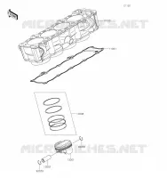 CYLINDRE/PISTON pour Kawasaki Z1000 2022