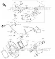 FREIN ARRIERE pour Kawasaki Z1000 2022