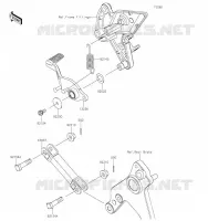 PEDALE DE FREIN pour Kawasaki Z1000 2022