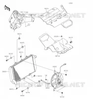 RADIATEUR pour Kawasaki Z1000 2022