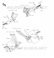 REPOSE PIED pour Kawasaki Z1000 2022