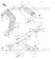SUSPENSION/AMORTISSEUR pour Kawasaki Z1000 2022