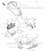 SYSTEME D'EVAPORATION CARBURANT pour Kawasaki Z1000 2022