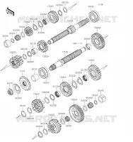 TRANSMISSION pour Kawasaki Z1000 2022