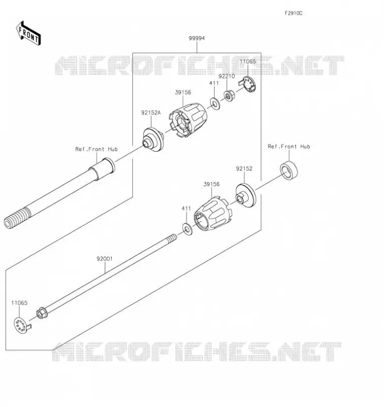 ACCESSOIRE(Axle Slider) Kawasaki MOTOS 1000 2022 Z1000  ZR1000HNFNN