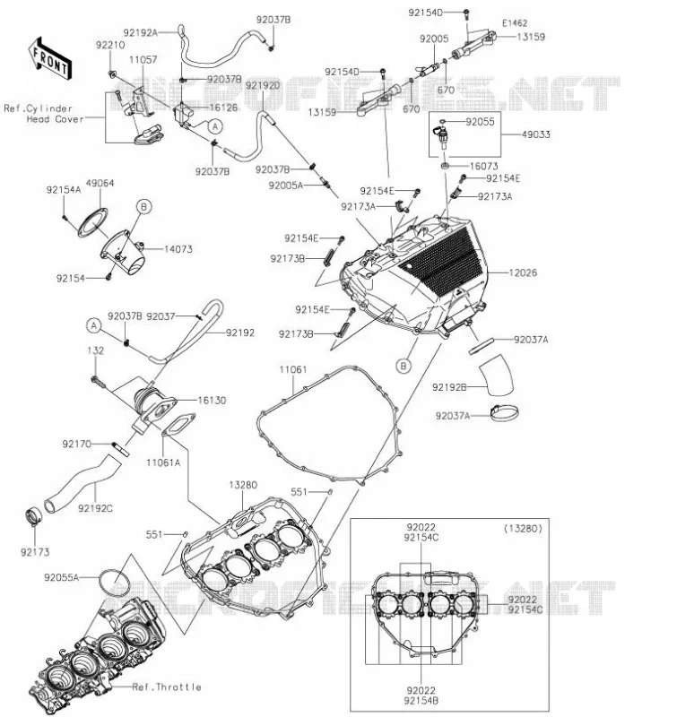 CHAMBRE A AIR Kawasaki MOTOS 1000 2023 Z H2  ZR1000KPFAL