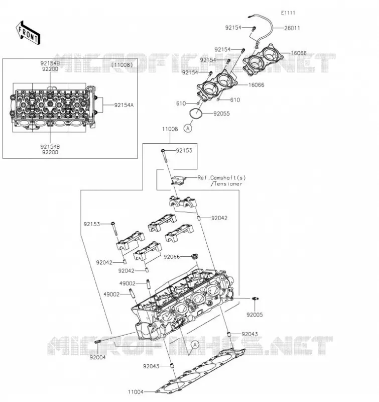 CULASSE Kawasaki MOTOS 1000 2023 Z H2 SE  ZR1000LPFNL
