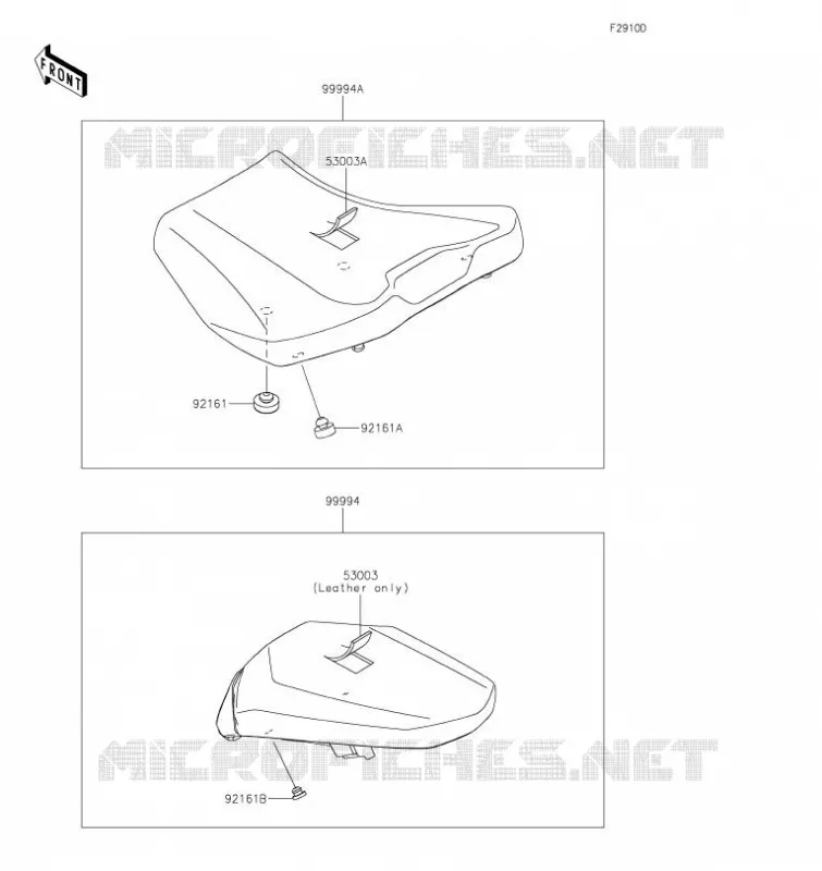 ACCESSOIRE(Seat) Kawasaki MOTOS 1000 2023 Z H2 SE  ZR1000RPFNN