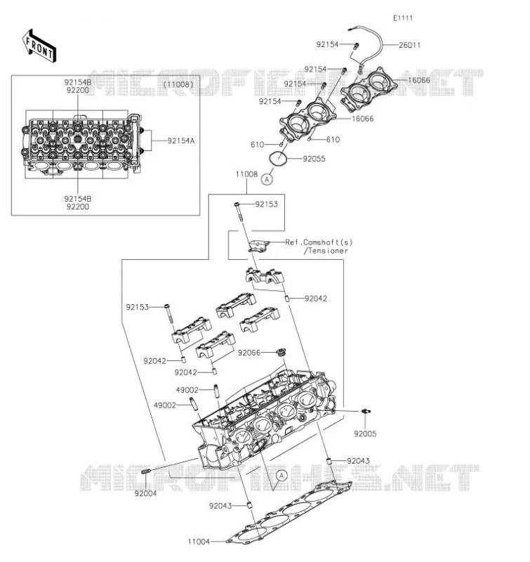 CULASSE Kawasaki MOTOS 1000 2023 Z H2 SE  ZR1000RPFNN