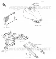 ETIQUETTES pour Kawasaki Z900RS 2023