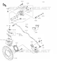 FREIN ARRIERE pour Kawasaki Z900RS 2023