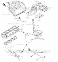 INJECTION CARBURANT pour Kawasaki Z900RS 2023