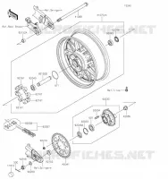 MOYEU ARRIERE pour Kawasaki Z900RS 2023