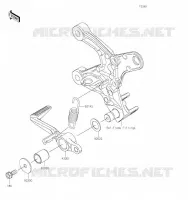 PEDALE DE FREIN pour Kawasaki Z900RS 2023