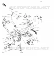 PIECE DE CADRE (COUVERTURE) pour Kawasaki Z900RS 2023