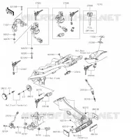 CONTACTEUR SERRURE/R&Eacute;FLECTEUR pour Kawasaki Z900 SE 2023