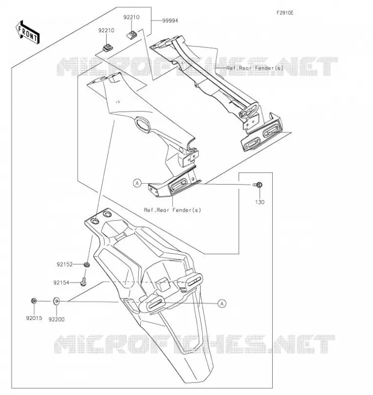 ACCESSOIRE(Extended Flap) Kawasaki MOTOS 900 2023 Z900 SE  ZR900MPSNN