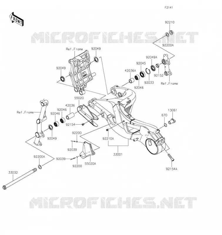 BRAS OSCILLANT Kawasaki MOTOS 1000 2023 NINJA H2R  ZX1000YPFNN