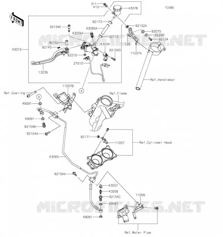 EMBRAYAGE MAITRE CYLINDRE Kawasaki MOTOS 1000 2023 NINJA H2R  ZX1000YPFNN