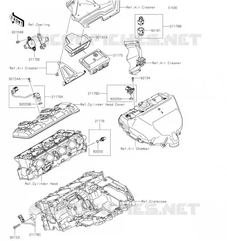 INJECTION CARBURANT Kawasaki MOTOS 1000 2023 NINJA H2R  ZX1000YPFNN