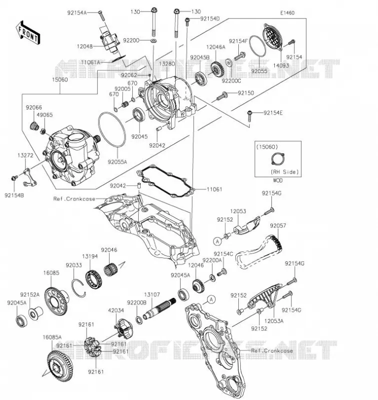COMPRESSEUR Kawasaki MOTOS 1000 2023 NINJA H2  ZX1002JPFNN