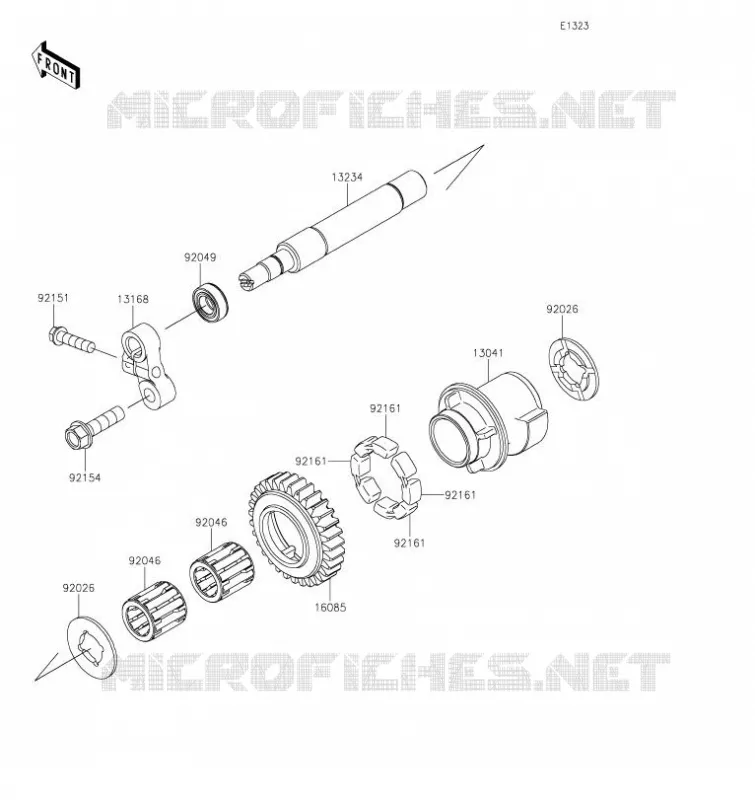 BALANCIER Kawasaki MOTOS 1000 2023 NINJA ZX-10R  ZX1002LPFAL