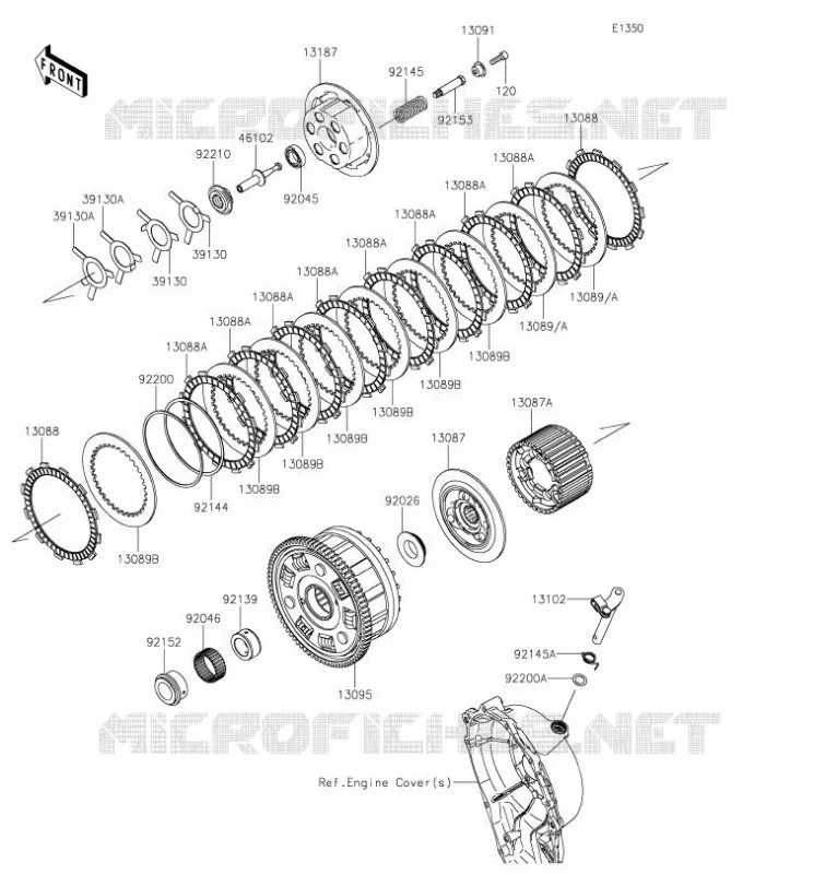 EMBRAYAGE Kawasaki MOTOS 1000 2023 NINJA ZX-10R  ZX1002LPFAN