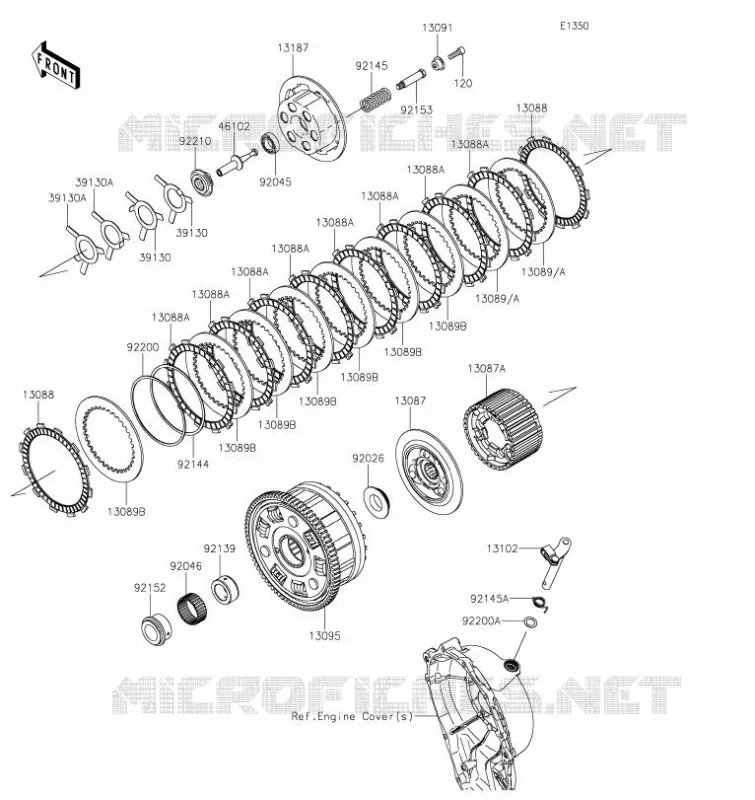 EMBRAYAGE Kawasaki MOTOS 1000 2023 NINJA ZX-10R  ZX1002LPFAN