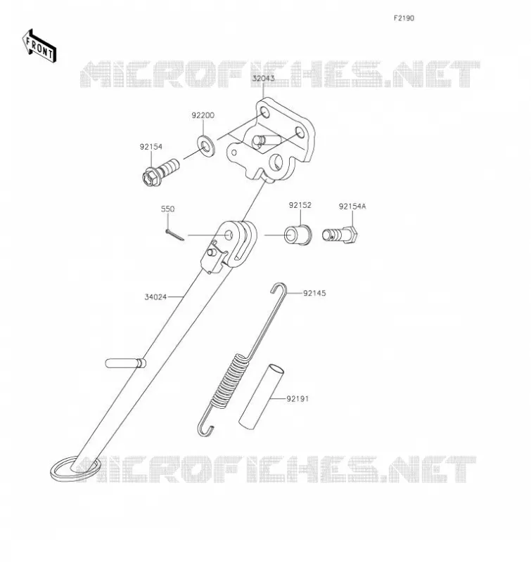 BEQUILLES Kawasaki MOTOS 1000 2023 NINJA ZX-10R  ZX1002MPFAL