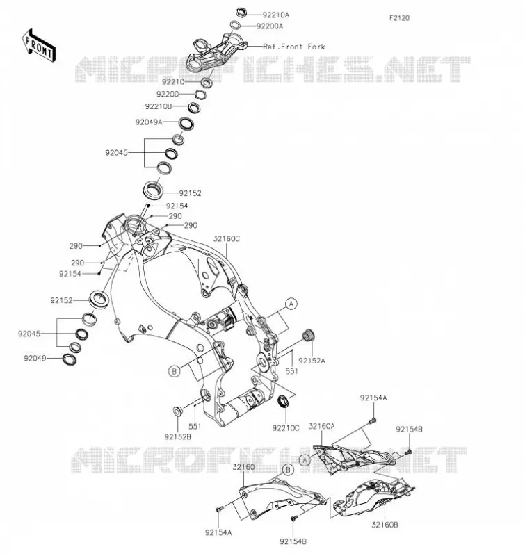 CADRE Kawasaki MOTOS 1000 2023 NINJA ZX-10R  ZX1002MPFAL