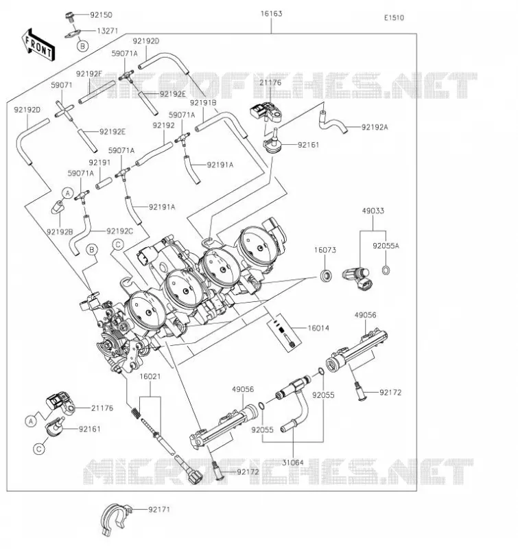 CARBU Kawasaki MOTOS 636 2023 NINJA ZX-6R  ZX636GPFNN