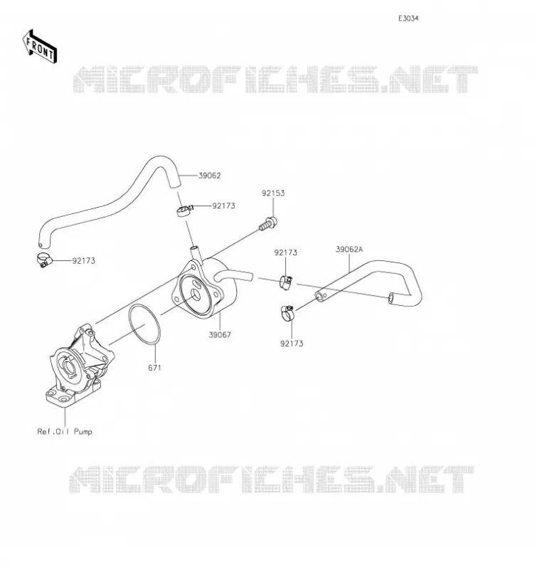 RADIATEUR D'HUILE Kawasaki MOTOS 636 2023 NINJA ZX-6R  ZX636GPFNN