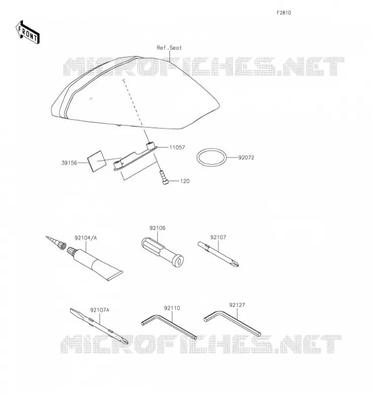 OUTIL UTILISATEUR Kawasaki MOTOS 636 2023 NINJA ZX-6R  ZX636GPSAL