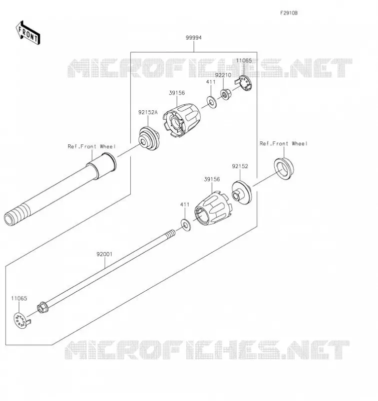 ACCESSOIRE(Axle Slider) Kawasaki MOTOS 636 2023 NINJA ZX-6R  ZX636HPFNN