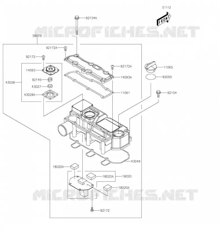 COUVRE CULASSE Kawasaki SSV 1000 2023 MULE PRO-DXT  KDT1000BPFNN