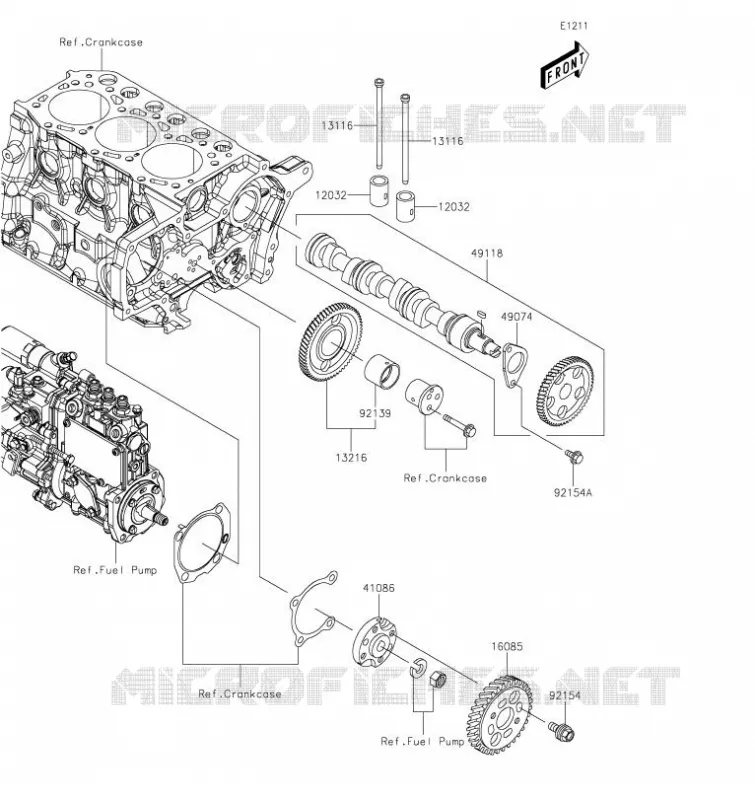 SOUPAPE / ARBRE A CAMES Kawasaki SSV 1000 2023 MULE PRO-DXT  KDT1000CPFNN