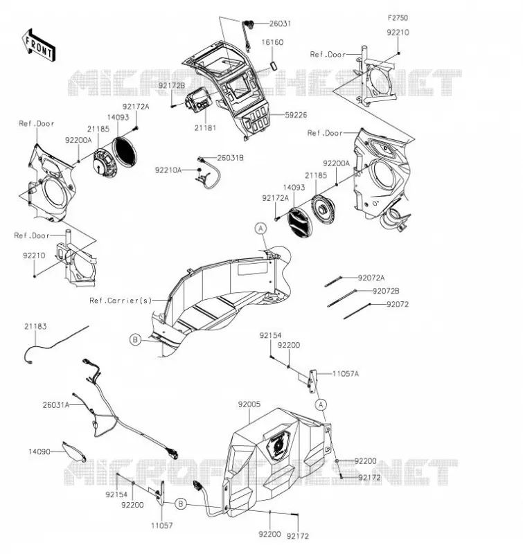 AUTRE(Audio System) Kawasaki SSV 1000 2023 TERYX KRX 1000  KRF1000CPFNL