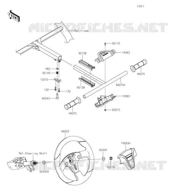 GUIDON Kawasaki SSV 1000 2023 TERYX KRX 1000  KRF1000CPFNL