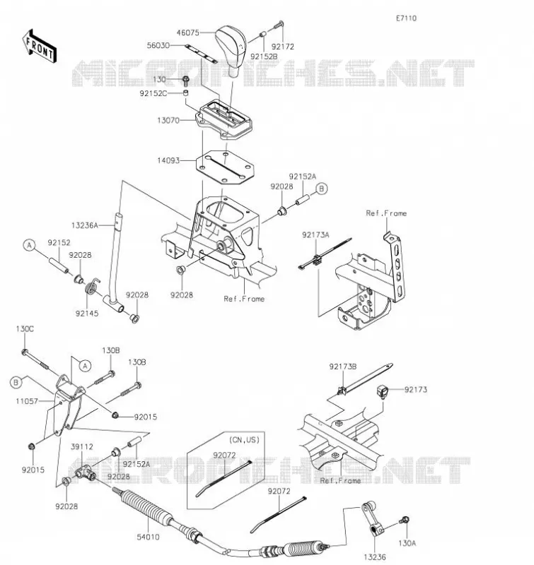 CONTROLE Kawasaki SSV 1000 2023 TERYX KRX4 1000  KRT1000CPFNN