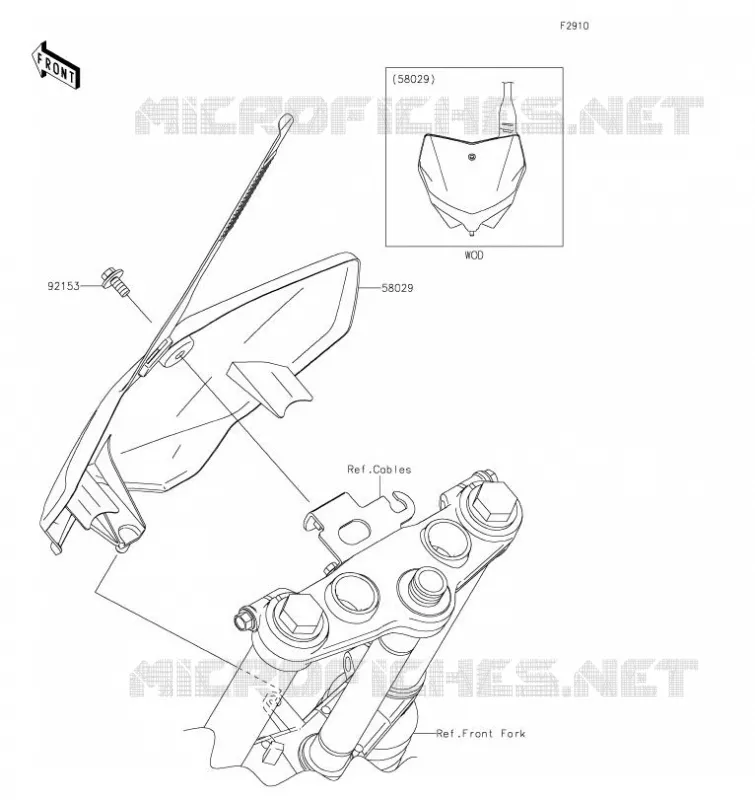 ACCESSOIRE Kawasaki TOUT-TERRAIN 140 2023 KLX140R  KLX140APFNN