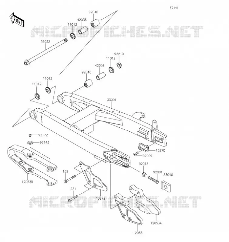BRAS OSCILLANT Kawasaki TOUT-TERRAIN 112 2023 KX112  KX112APFNN
