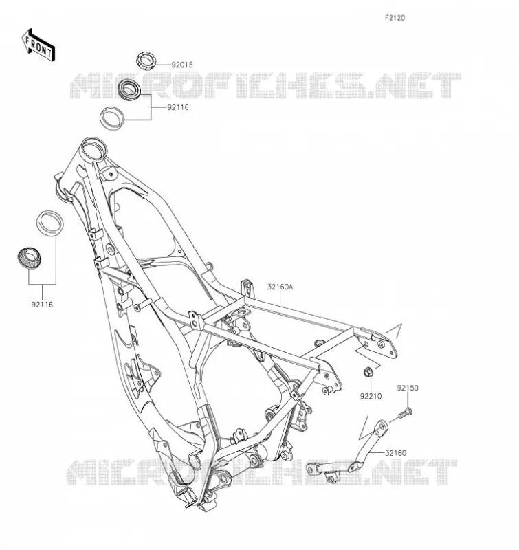 CADRE Kawasaki TOUT-TERRAIN 112 2023 KX112  KX112APFNN